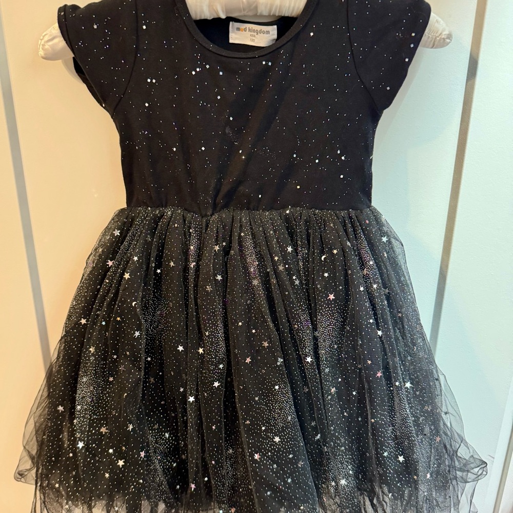 Kid Kingdom Black Starry Dress